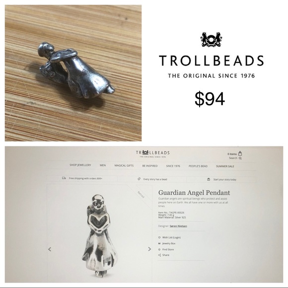 Jewelry - Trollbeads - Guardian Angel Pendant